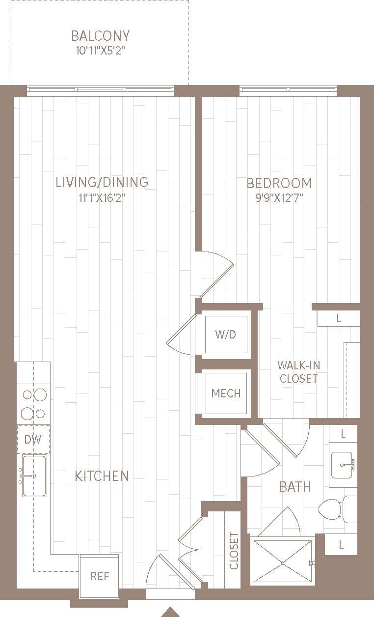 1 Bed/1 Bath-A2