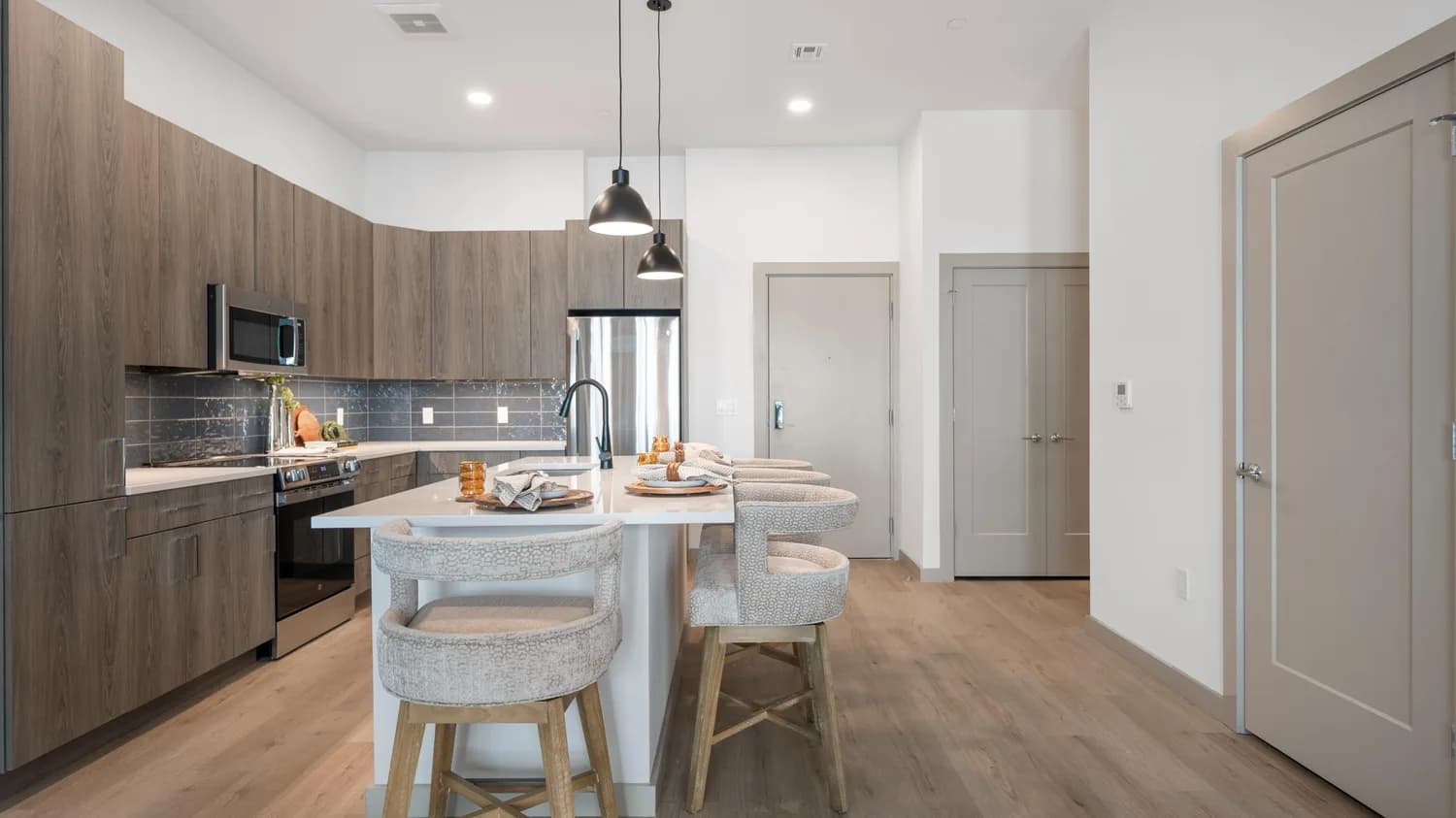 Revio Revere Beach kitchen entry view - Revere, MA